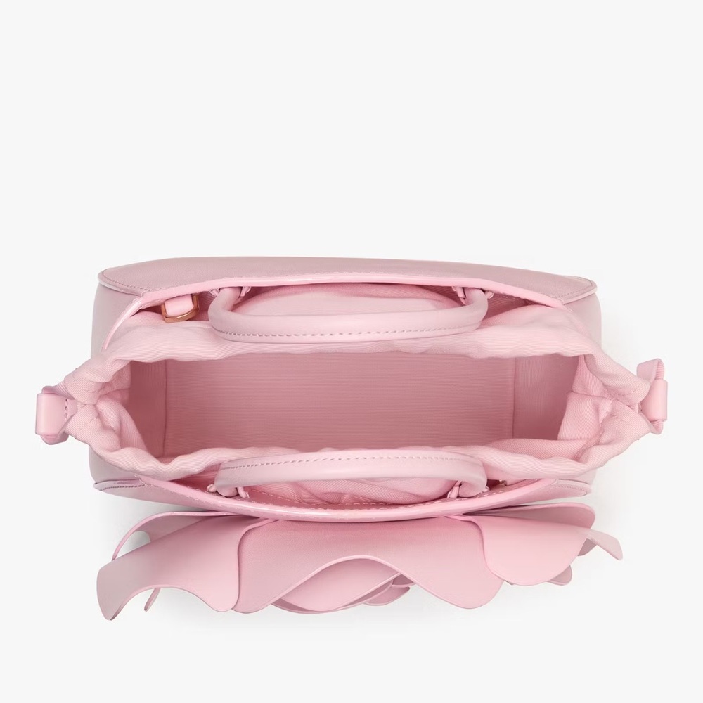 ♠️Kate Spade 3D Rose Flora Floral Leather Tote Crossbody Bag, Pink Horizon NWT - Picture 4 of 5